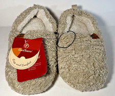 EVERFOAMS Comfort Slippers Memory Foam Shock Absorption Beige - Fits W7-8 NEW