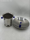 WMF Gemme Italy Silver Stainless Steel 2Pc Serving Dish And Ice Bucket — photo 1