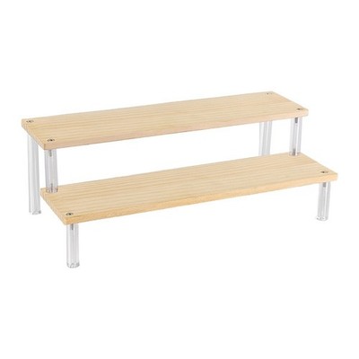 Mehrschichtiges Leiterregal aus Holz zum Ausstellen von Kosmetika und Kleinteile