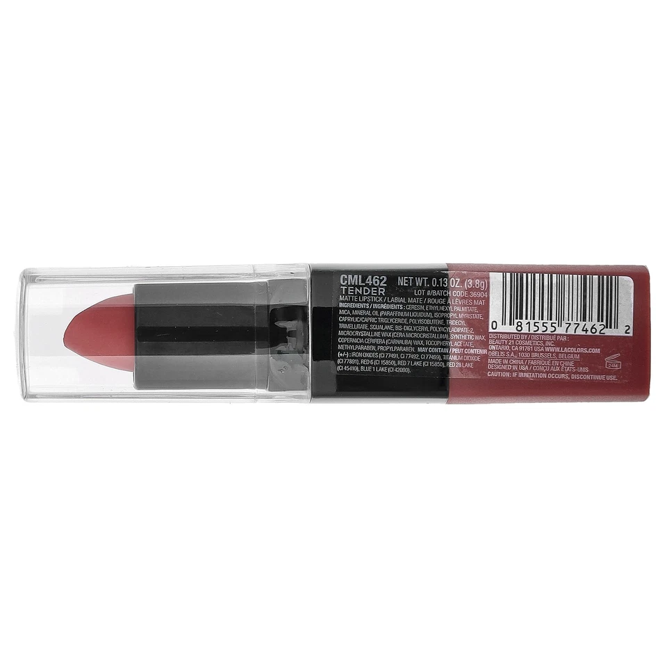 Matte Lipstick, CML462 Tender, 0.13 oz (3.8 g) - Image 2 of 3