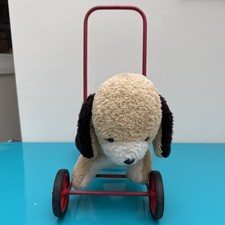 Vintage Deans Gwentoy Push Along / Walker Ride On Toy Dog.