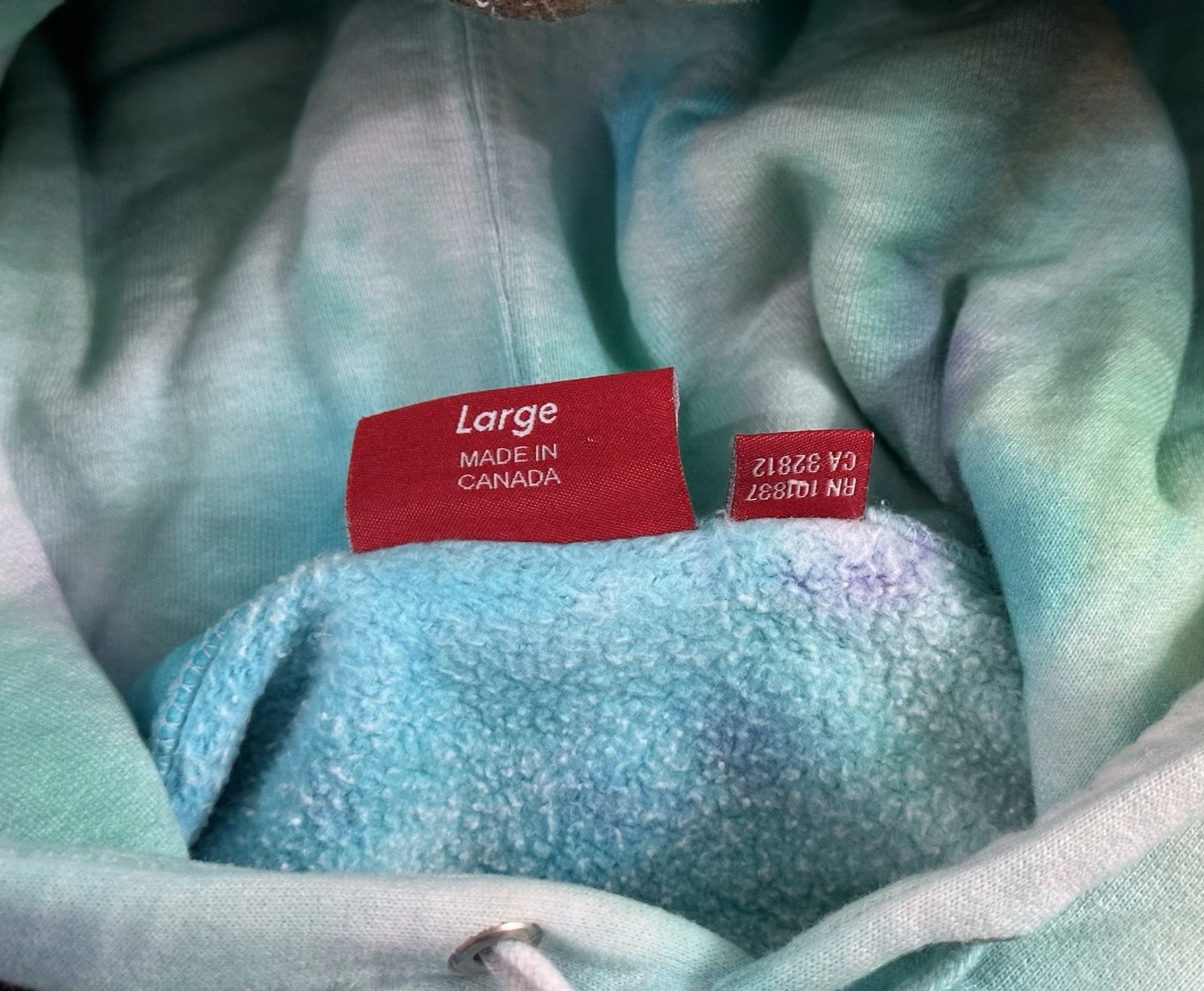 Supreme x M.C. nuovo Escher Felpa con Cappuccio Bianca Taglia Media GRANDE Personalizzata Tie Dye Mcm