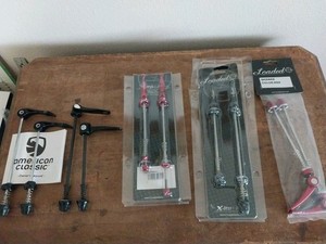 Assortment of 5 Sets Quick-Release Skewers. Shimano,Loaded,American Classic NEW 