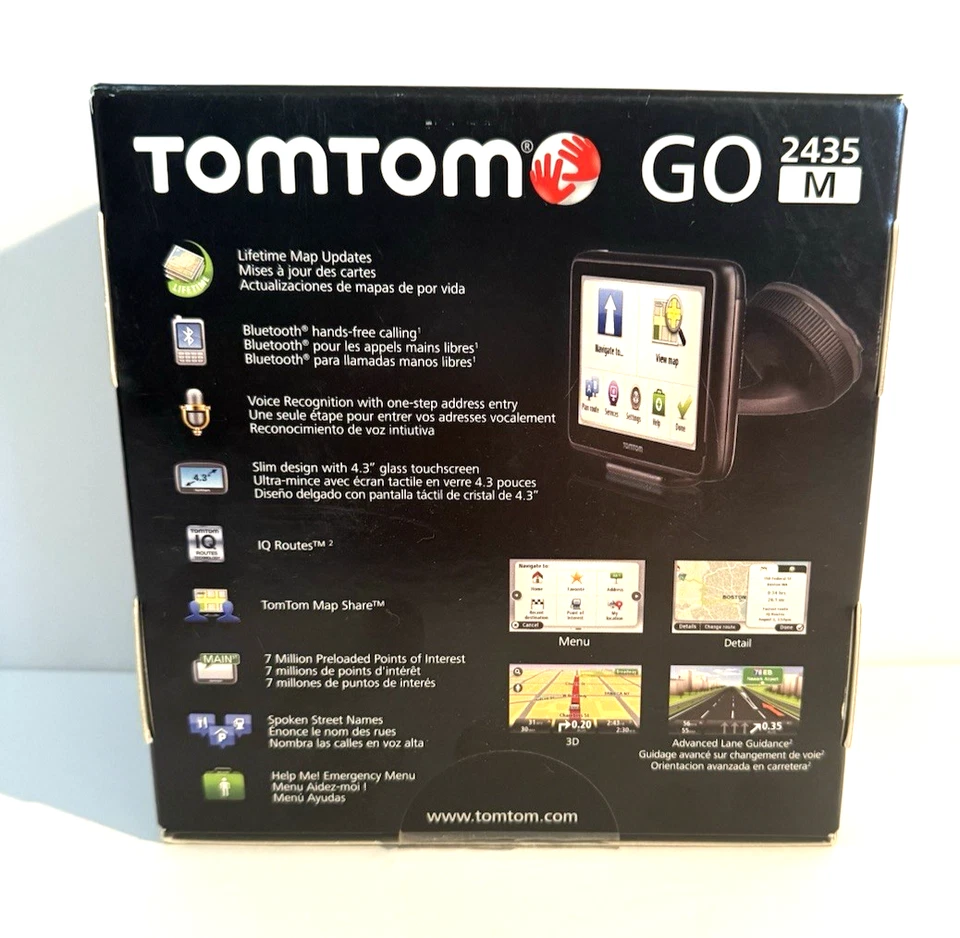 TomTom GO 2435M Car GPS System 4.3" USA/Canada/Mexico LIFETIME MAPS Navigator - Image 2 of 4