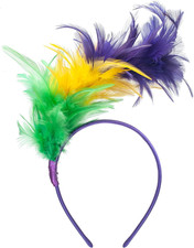 1920s Feather Fascinator Headband for Women Kentucky Derby Headpiece Fascinator