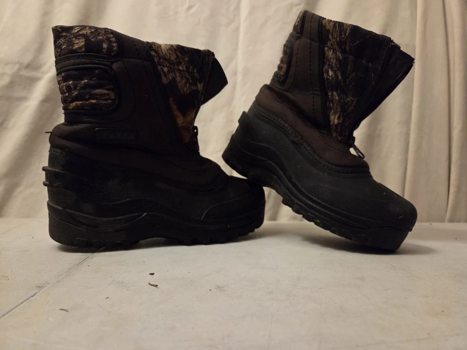 Botas de caça Itasca infantil tamanho 1 camuflagem borracha impermeável ao ar livre - Imagem 2 de 4