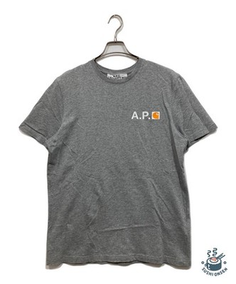 A.P.C. × Carhartt WIP Printed T-shirt Size: XL Gray Men 20E2-COECZ-H26888