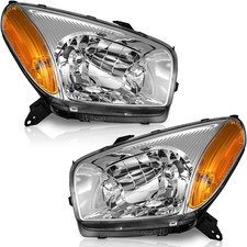 Halogen Headlights for 2001 2002 2003 Toyota Rav4  Headlights Assembly Clear Le