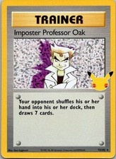 Imposter Professor Oak 73/102 Celebrations: Classic Collection Pokemon Holo
