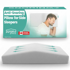 Anti Snoring Pillow for Side Sleepers Memory Foam Neck Support Pyramid Pillow