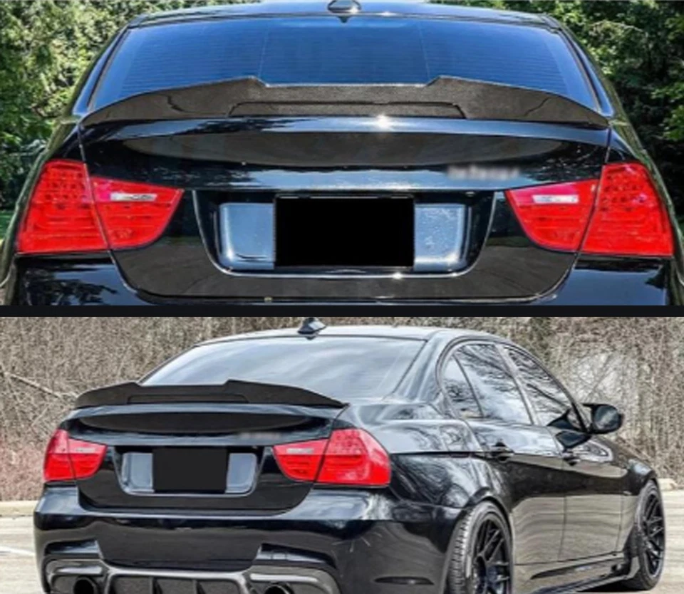 CARBON FIBER PSM STYLE REAR SPOILER TRUNK LIP FOR BMW E90 M3 328I 335I 2006-2011 Foto 2 de 4