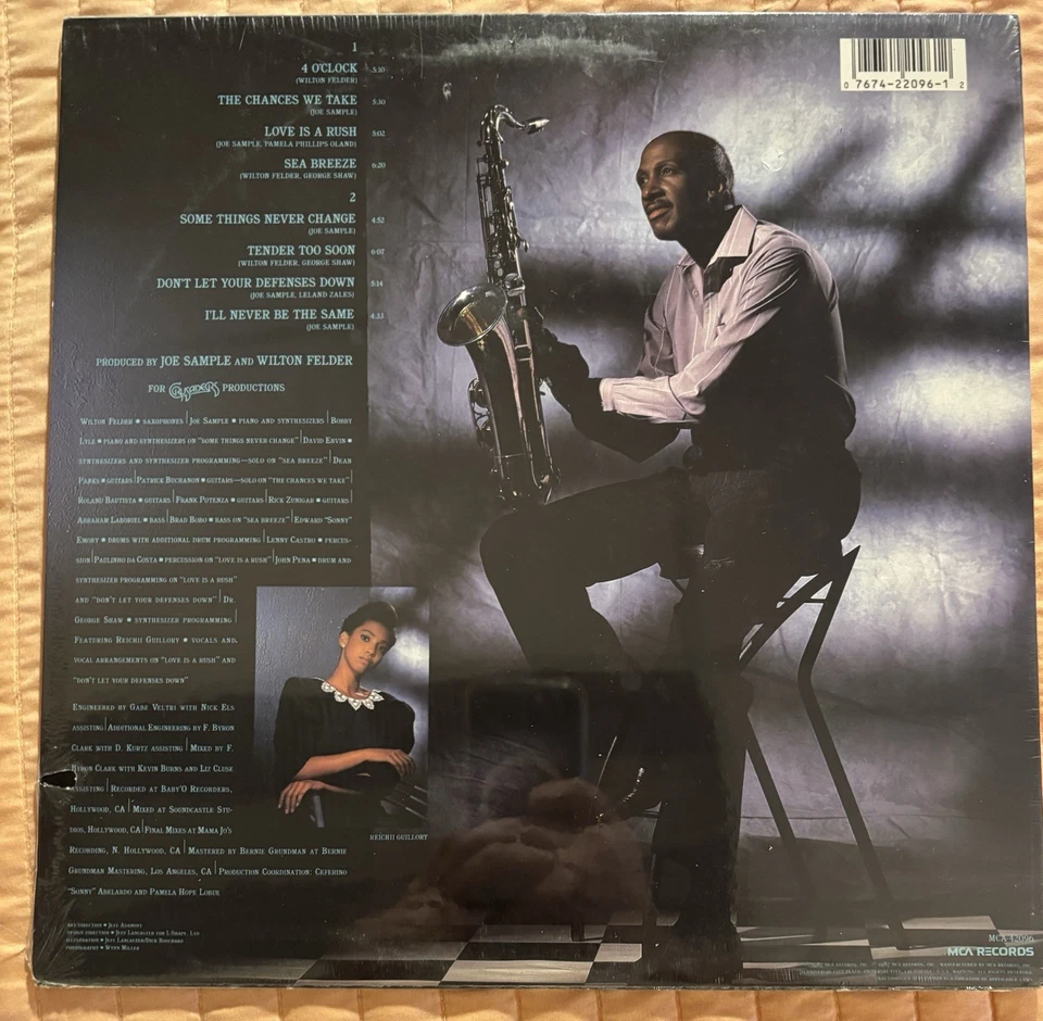 WILTON FELDER - "LOVE IS A RUSH" - MCA (1987) - SEALED/MINT - FREE SHIPPING! - Image 2 of 2