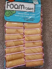 Vintage Wil-hold Snap-on Rollers FOAM ROLLER 20 Hair Curlers -MEDIUM 2.25"
