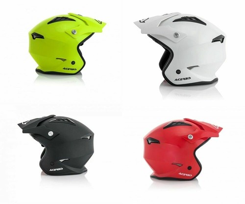 Motorcycle Helmet Acerbis Jet Aria Trial Enduro Scooter Quad yellow  black | eBay