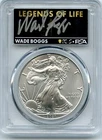 2021 (P) Silver Eagle LEGENDS OF LIFE PCGS MS70 FDOI WADE BOGGS HOF