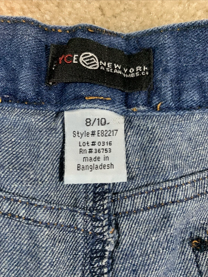 Enyce Jeans Youth Boys 8/10 Straight Leg Denim Med Wash Distressed -120 - Image 3 of 4