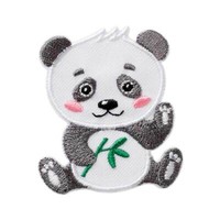 Panda Tier - AufnäHer, BüGelbild, AufbüGler, GrößE: 4,5 X 5,1 Cm