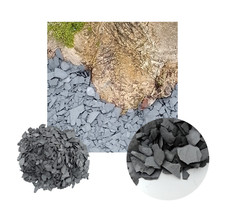 Schiefer Ziersplitt anthrazit 20 kg Schiefersplitt Platten Naturstein Edelsplitt