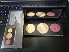 PT1 MAC FLASHING ICE EXTRA DIMENSION SKINFINISH TRIO: MEDIUM DEEP NIB 0.31oz 9g