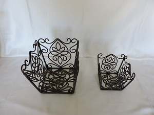 Southern Living at Home Rosedale New in Box Set of Two Plant Holders