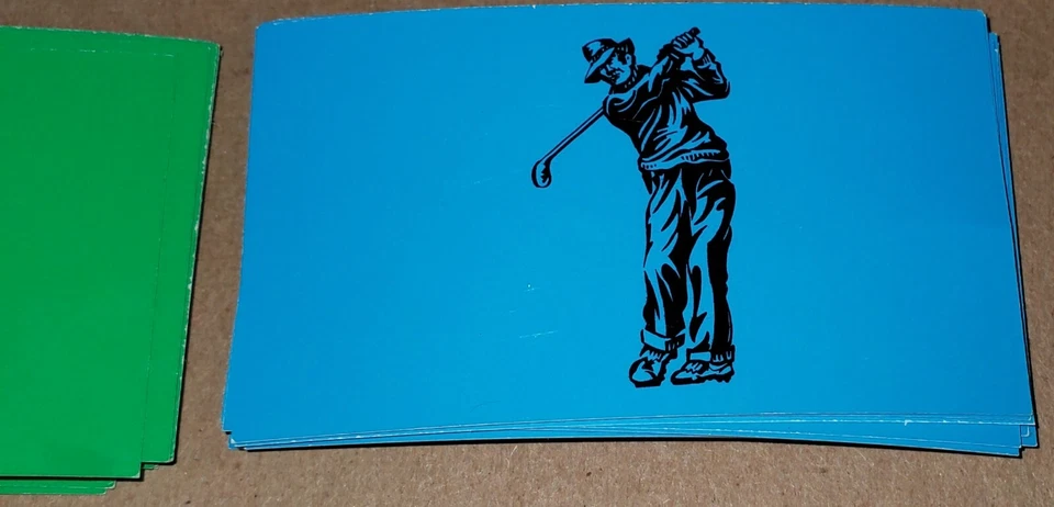 Piezas de repuesto de la edición Monopoly Golf - Solo tarjetas de driver y putter Foto 3 de 4