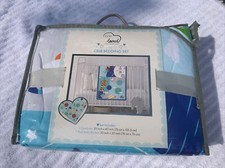 Born Loved 2 Piece Crib Bedding Set Comforter Plush Baby Blanket -Moon and Back