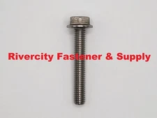 M8-1.25x50 Hex Flange Bolts / Screws 8mm x 50mm Stainless Steel M8x1.25 x 50