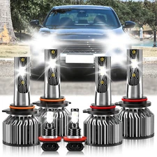 For Honda Accord 2006-2012 LED Headlight Kit Hi/Low Beam+Fog Light Bulb 26000LM