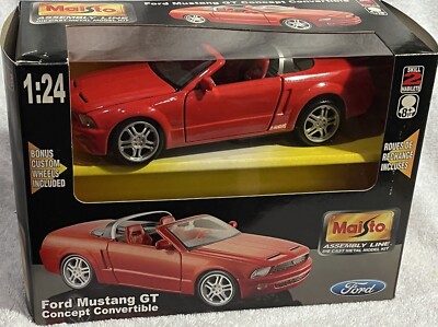 Maisto Assembly Line FORD Mustang GT Concept Convertible Red