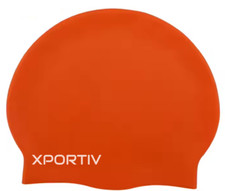 XPORTIV Swim Cap Adult Unisex Competition Silicone - Orange