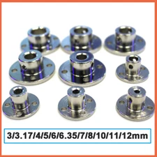 Flange Rigid Shaft Coupling Coupler Collar Clamp Bracket Motor Joint Connector