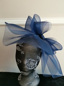 dark navy wedding hat