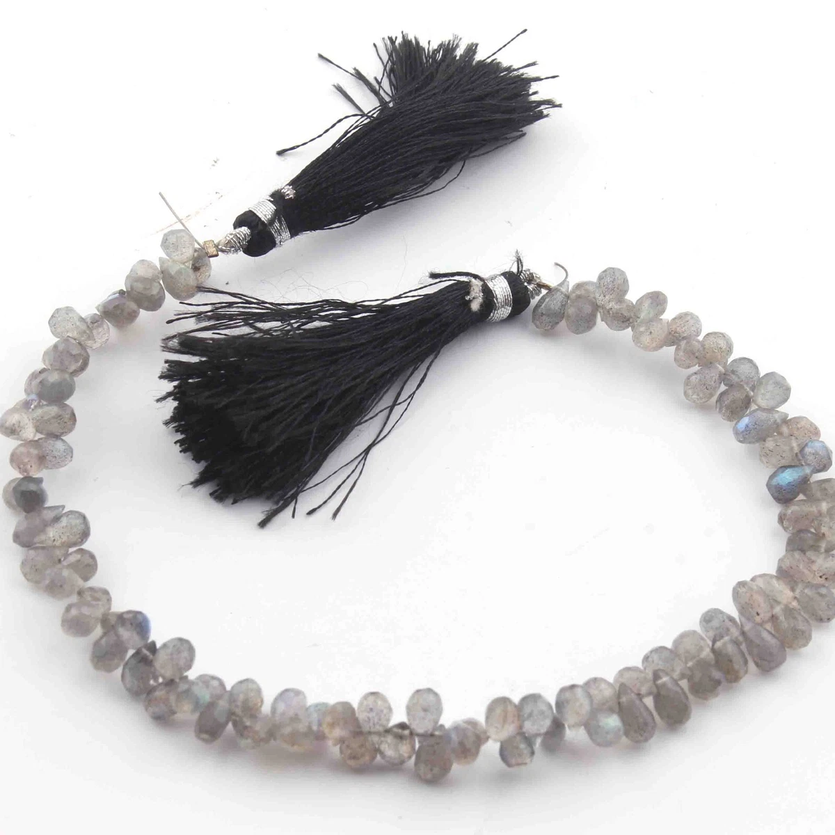 1 Strand Labradorite Faceted Tear Drop Beads Briolettes - Labradorite