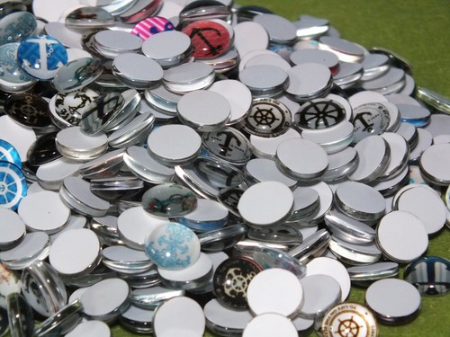 255g (apx. 545pcs) GLASS DOME CABOCHONS 10mm nautical - Job lot bulk wholesale - Picture 4 of 5