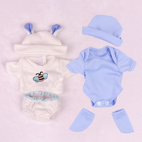 Vestito vestiti bambino Reborn per bambole 10"-11" neonato ragazzo ragazza fai da te accessorio regalo - Foto 29 di 32