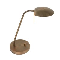 Tischleuchte Tischlampe Schreibtischleuchte Leselampe Metall Bronze Dimmbar Led