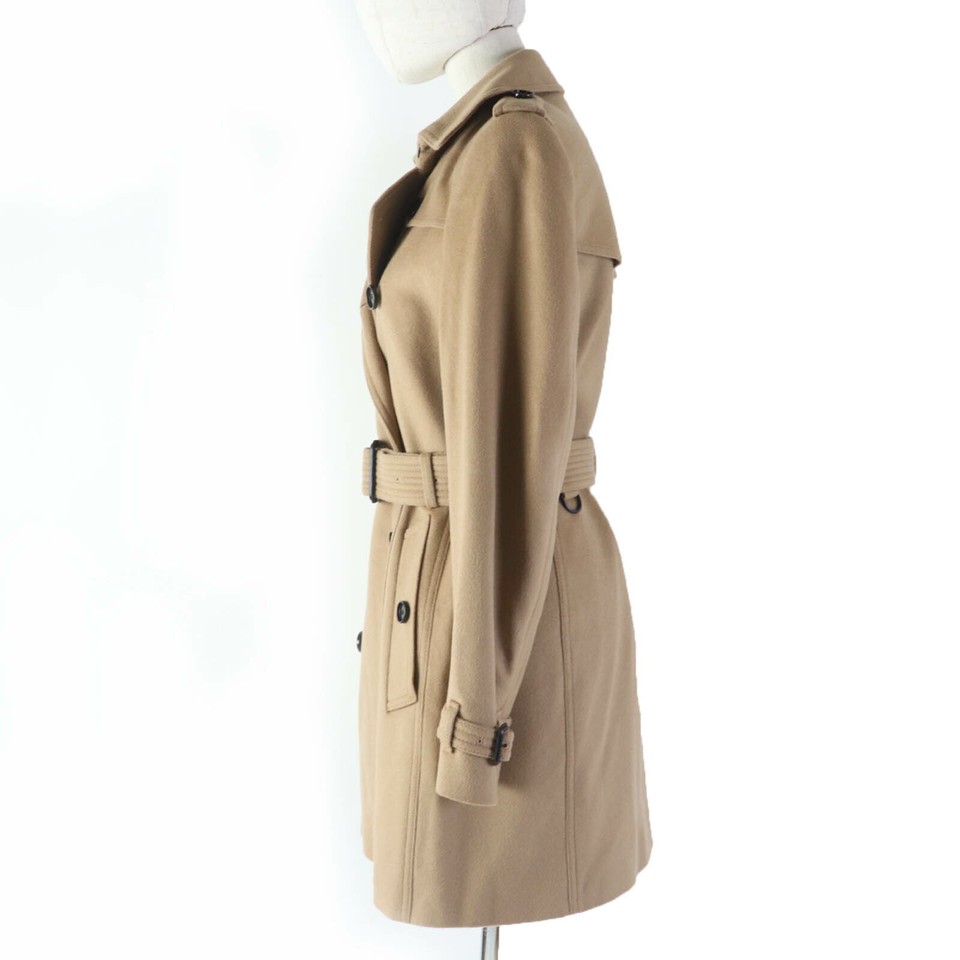 Burberry London Wool Check Pattern Lining Trench Coat Size 17.3 inch