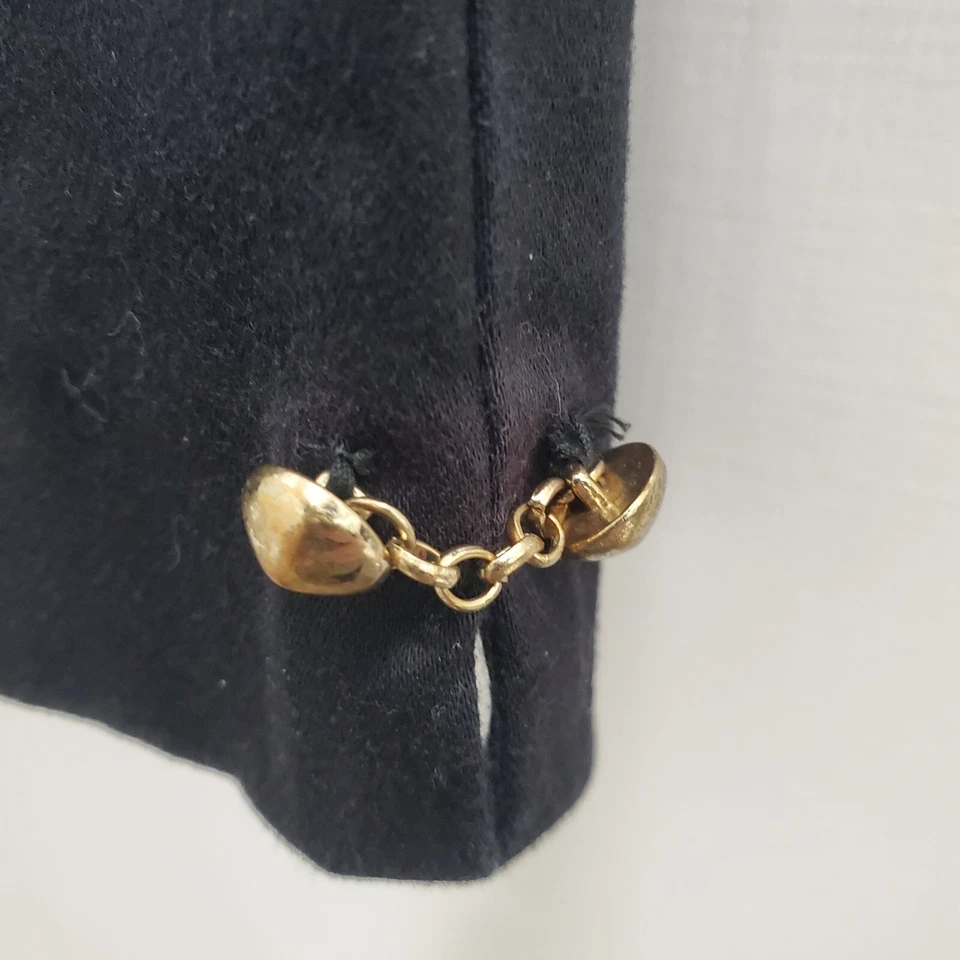 Bermudas para mujer Cache vintage negras de algodón elástico con detalle de cadena talla 4 Foto 2 de 4