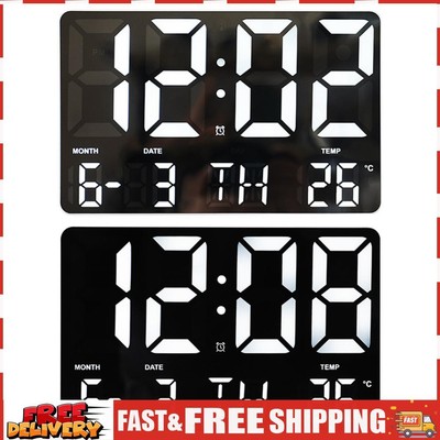 Digital Alarm Clock Multifunctional Clock Large Number Display for Home Office S