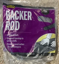Backer Rod (20 Foot) For Gaps And Openings To Prevent Draft Fits  5/8” Gaps (g)