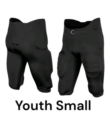 New Champro Youth Terminator 2 Integrated Football Pants - Black Youth Small