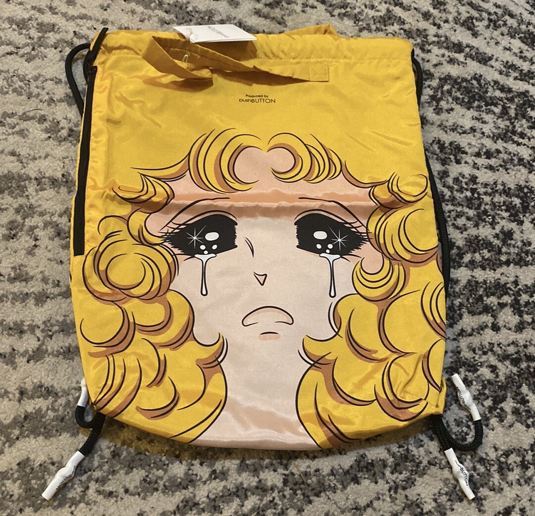 PUSHBUTTON Yellow Crying Girl Backpack Pushbutton SSENSE Exclusive Yellow Crying Girl Backpack  main image 3