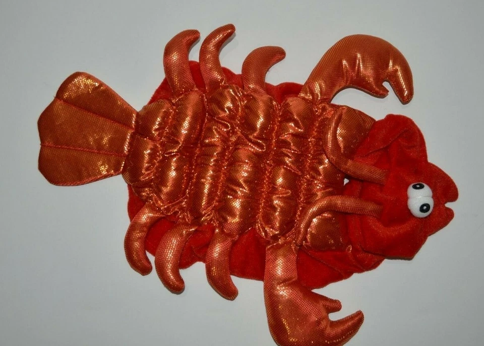 Disfraz de Halloween Cachorro Perro Langosta Talla S 18" Largo Dorado Rojo Emociones y Escalofríos Foto 2 de 4