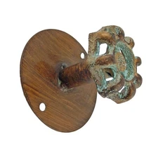 Faucet Knob Wall Hook Valve Iron Coat Towel Hanger Industrial Copper Retro Look