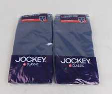 2 Pair Vintage NOS 90s Jockey Classic Y-Front Full Rise Briefs - 40, Navy 5336