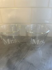 Whiskey Wine Glass Set Wedding Mr And Mrs