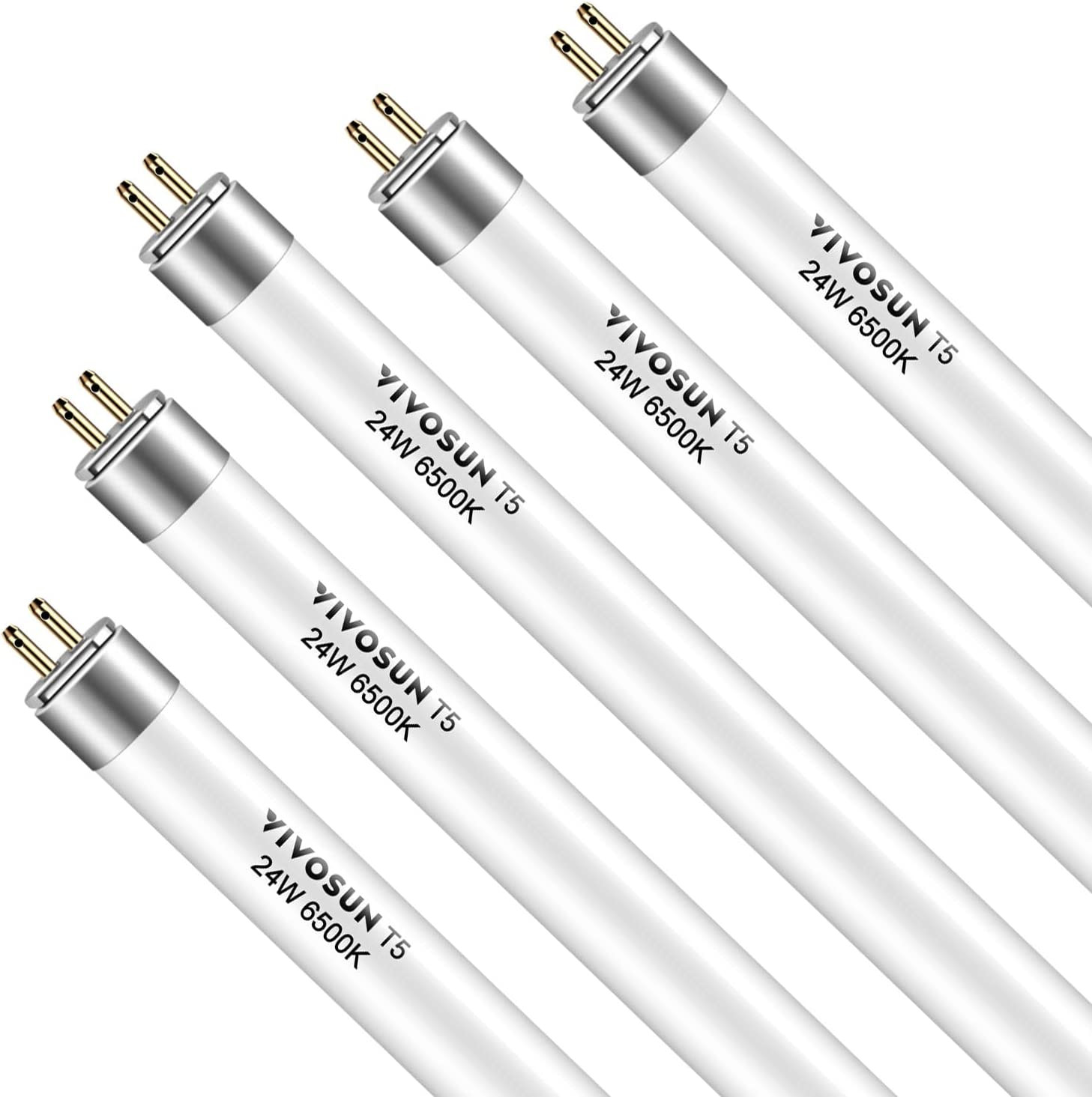 Bulbs 2 Ft, 24w 6500k Ho Fluorescent Tubes Light Bulbs, C