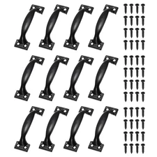 12 Pcs Door Handles, 2.8" Hardware Handle Pull with Screw, Black
