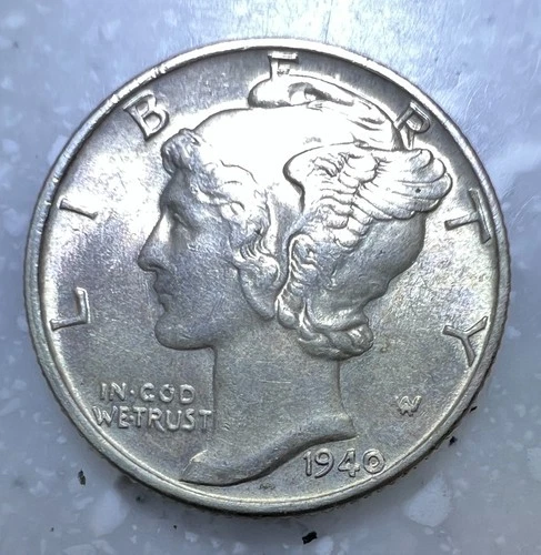 1940 Mercury Dime 10c - UNC - Very Nice Coin!!!