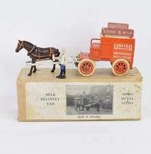 Charben's Horse drawn Milk delivery float with milkman (1938)